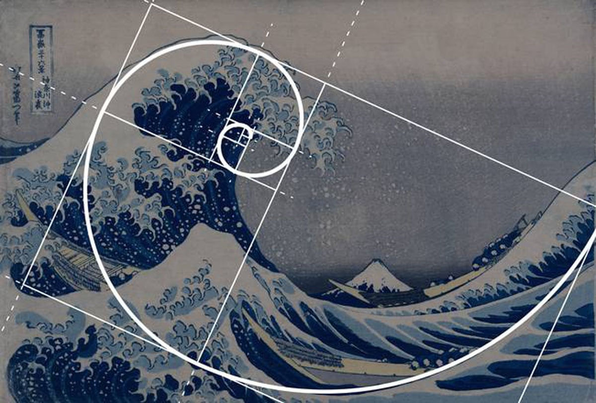 Hokusai-Meets-Fibonacci-Golden-Ratio_art